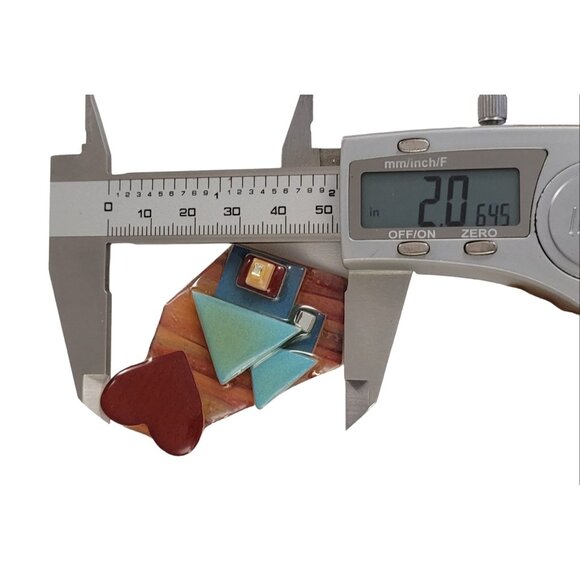 Lucinda Blue Green House Pin K513 - Picture 5 of 7